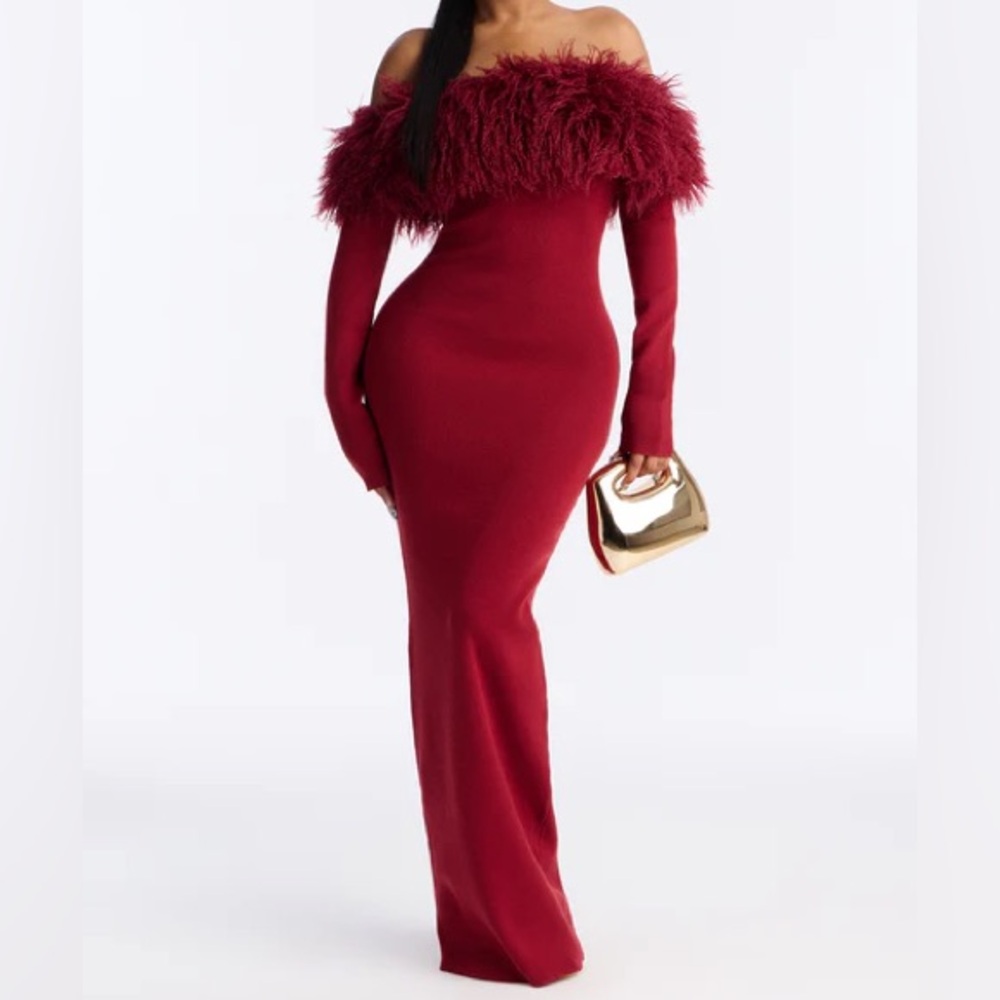 FASHION NOVA “By The Fireside Sweater Maxi Dress”